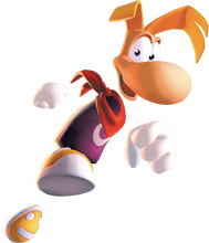Rayman, as he appears in Rayman 2.