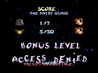 The word cheat can be seen between Access Denied and Press A to continue.