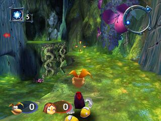 Spellbound Forest is similar to the forest-themed levels in Rayman 2.