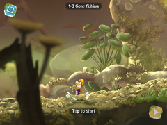 The start of the level.