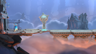 The start of the level.