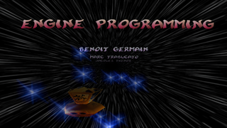 The sparks when the player is controlling the ship.