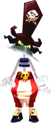 Razorbeard, as he appears in Rayman 3.