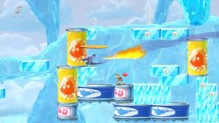 A Baby Dragon Waiter breathing fire while being trapped.