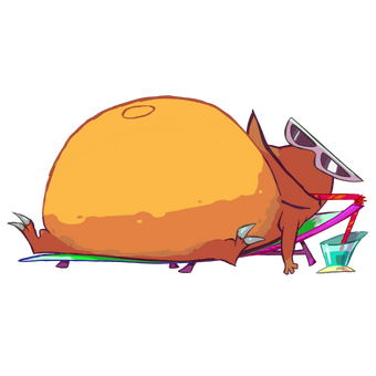 An unused orange Al Tranquilo, from the Rayman Origins game files.