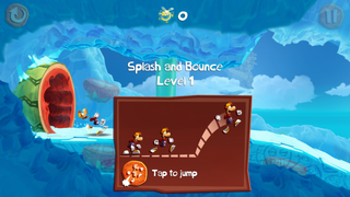 The start of the level Splash and Bounce