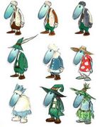 Concept art for various Teensies.