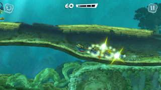 Rayman Adventures expands the way the player can interact with the environment, such as being able to move inside of tree trunks.