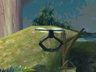 A flying hook in the Clearleaf Forest.