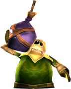 A Grim with an explosive jug of plum juice.