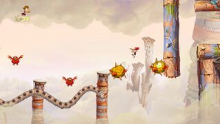 Spiky birds will appear throughout the level.