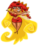 Edith Up as seen on the map if the heroes have collected enough Electoons in Rayman Origins