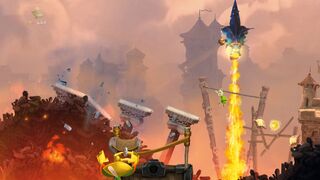In the Wii U and Nintendo Switch versions, Murfy can use a catapult to destroy a forest dragon.