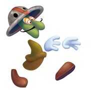 Artwork of a Livingstone from the original Rayman.