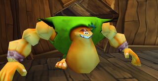 Clark's colours are different in the Japanese version of Rayman Revolution.