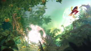 The Flaming Teensy casting a spell on Rayman