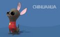 The Chihuahua as it appears in Rabbids Go Home.