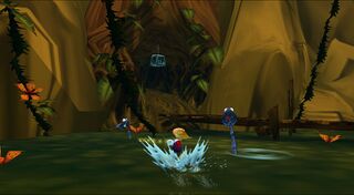 In Rayman Revolution, a bug makes Ssssam appear twice.