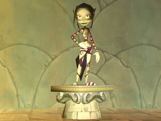 A statue of Ly the Fairy can be found in stage 3.