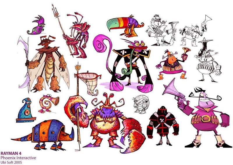 File:Rayman-4-concept-art-hunter-and-fortress-of-sand-enemies.jpeg