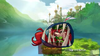 Betilla held captive in the mouth of a Darktoon