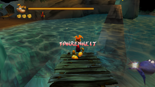 In the second section of Whale Bay, at the end of the bridge which is located high up, after the stairs with Red Lums.