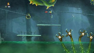 Four Tentacle claws in water.
