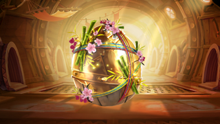 A gold Surprise Maneki-Neggo ready for hatching.
