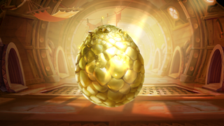 A Gold egg ready for hatching.
