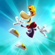 Classic Rayman's Facebook sharing photo in Rayman Adventures.