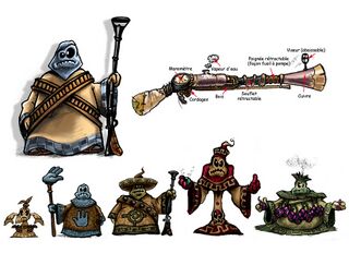 Concept art of the Hoodlum army.