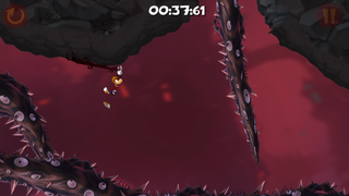 The player has to wait for the right timing to jump.