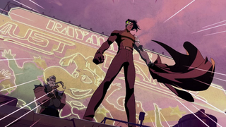 One of the signs depicting Rayman