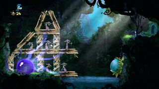 A large bouncy flower in Swinging Caves