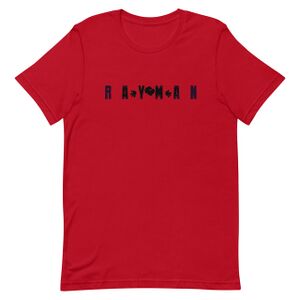Rayman Black Lettering T-Shirt Red.jpg