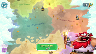 Imprisoned Trophy Eggs on the world map during the Summer Marathon event.