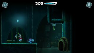 The Captain in prison in one of the stages in Sea of Serendipity.