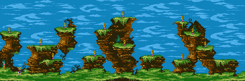 Game Boy Color version of the Time Attack map.