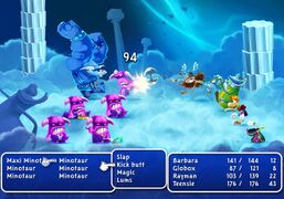 Minotaurs in a parody of Final Fantasy games.