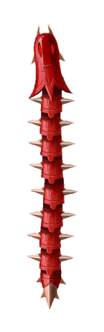 Spiky snake of the Olympus Maximus